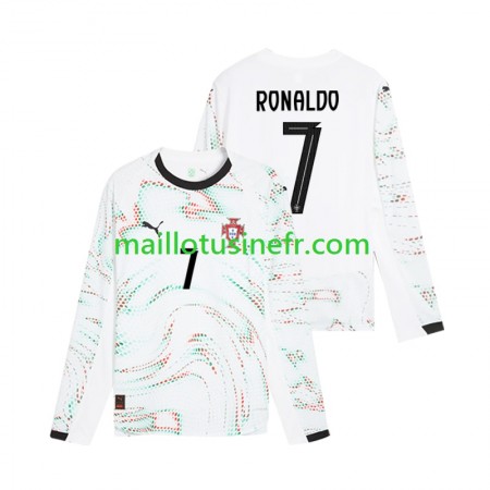 Maillot de Foot Portugal Cristiano Ronaldo 7 Extérieur 2025 Manches Longues Maillot de Foot Portugal Cristiano Ronaldo 7 Extérieur 2025 Manches Longues